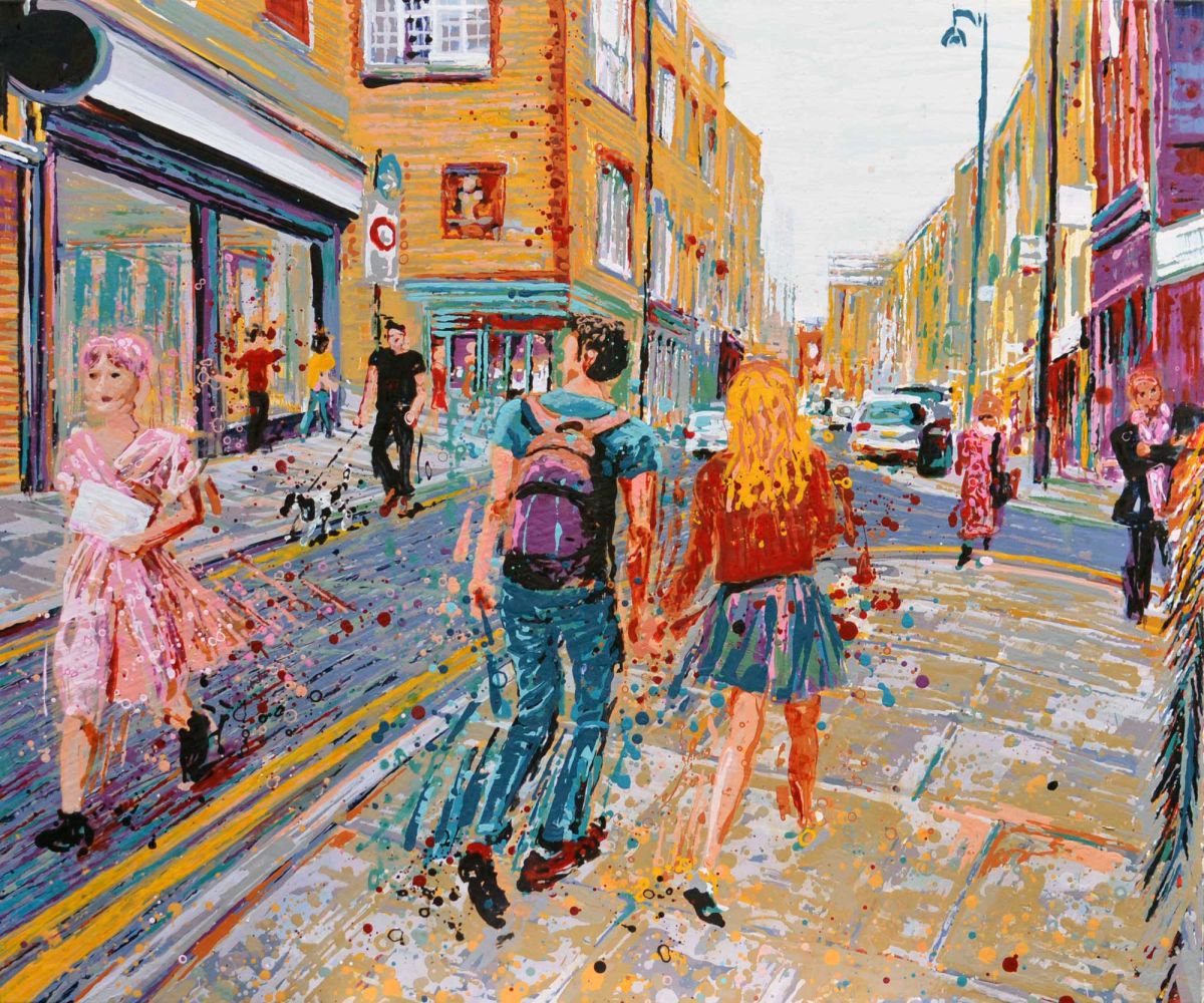 Pretty in Pink, Brick Lane, London by Angelique Hartigan