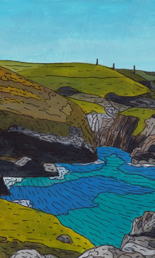 View to Geevor from Pendeen Watch by Tim Treagust