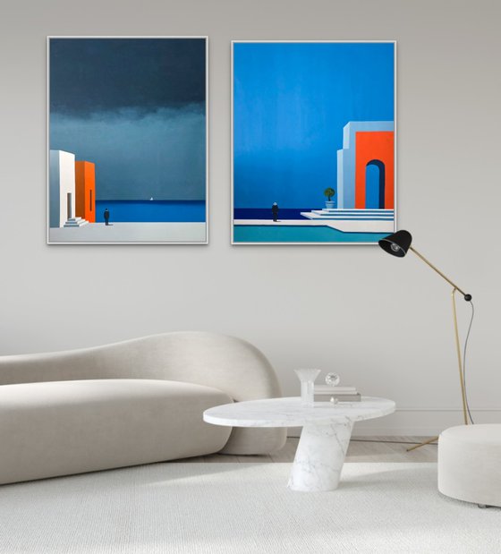 Before and After Diptych
