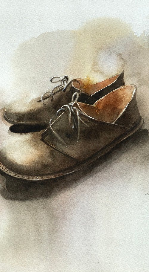 Leather Shoes - Still Life by Masato Watanabe
