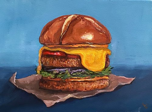 Cheeseburger on Lettuce by Arti Chauhan