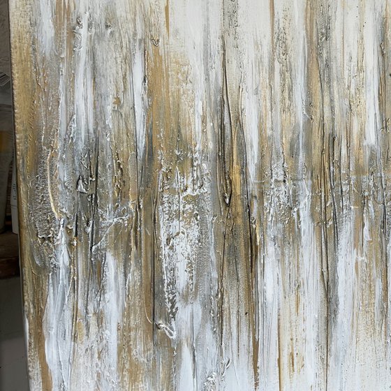 White and Gold Abstract Light