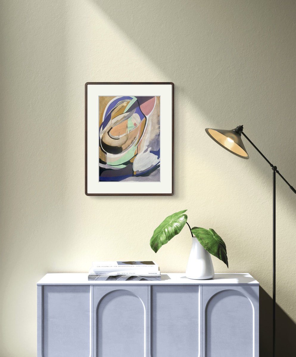 Abstract Acrylic Painting By Yulia Lazorenko, 14 X 18", Spring Vibes #6, Original Artwork