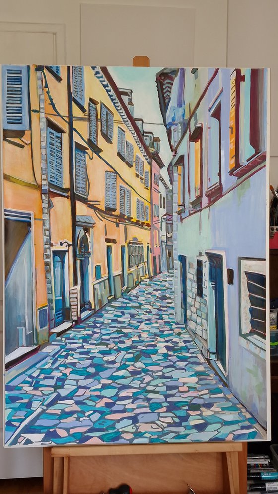 Mediterranean Street  / 100 x 70 cm