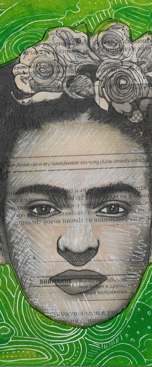 Portrait of Frida Kahlo #58 by Pavel Kuragin