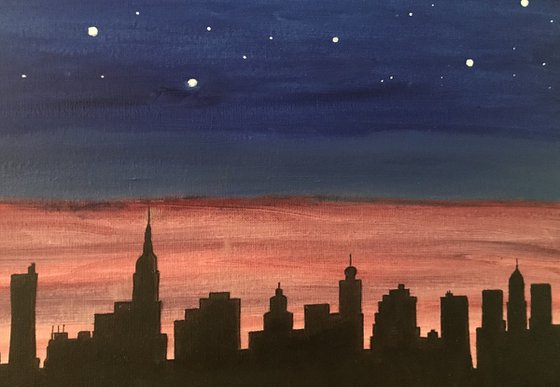 NYC SILHOUETTES AND STARS