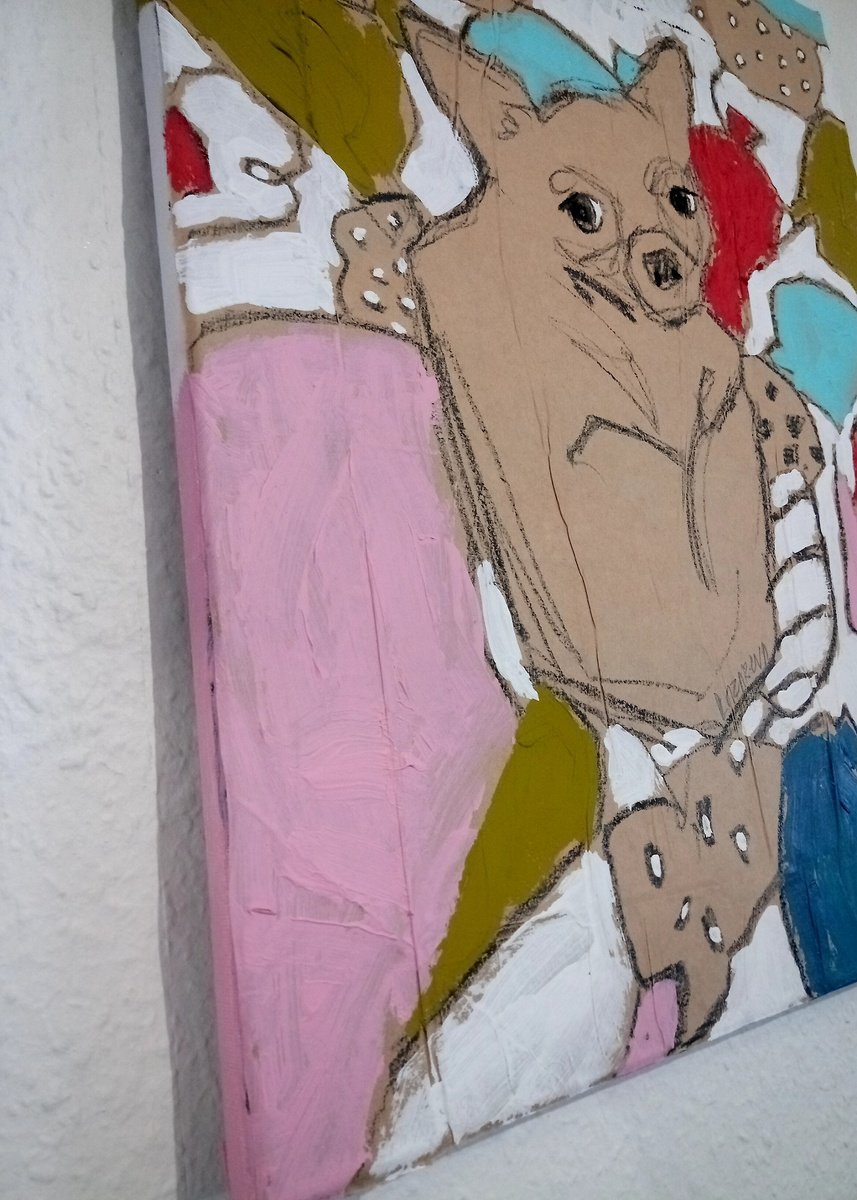 Animal Painting By Valerie Lazareva, 16 X 20", #66/24 Chihuahua, Original Artwork