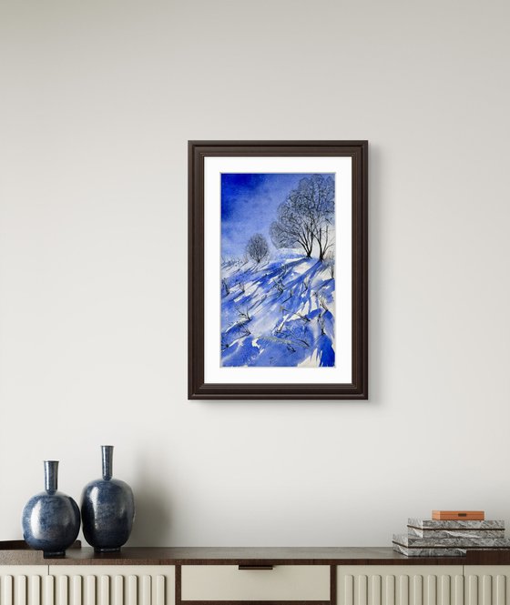 Abstract  Winter landscape