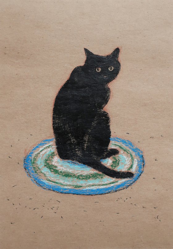 Drawing Black Cat