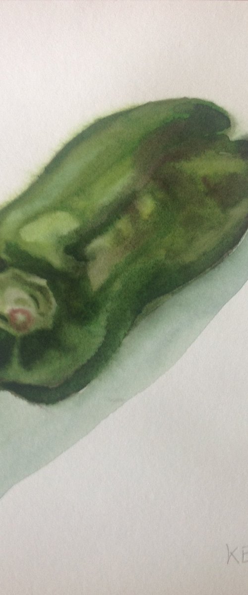 Green Pepper  #1 2022 by Anyck Alvarez Kerloch