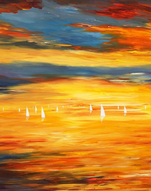 Romantic Evening Sailing XXL 1 by Peter Nottrott