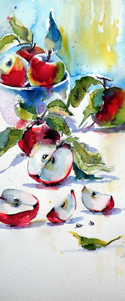 Apples on table by Kovács Anna Brigitta