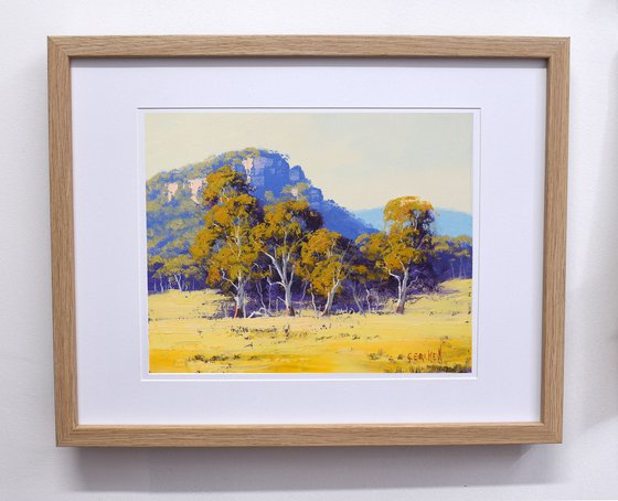 Australian Landscape with Gum trees