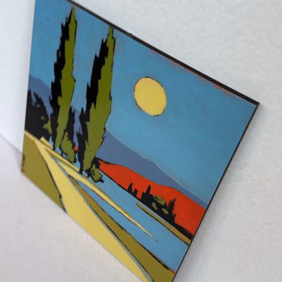 Painting "Bright Colorful Landscape"