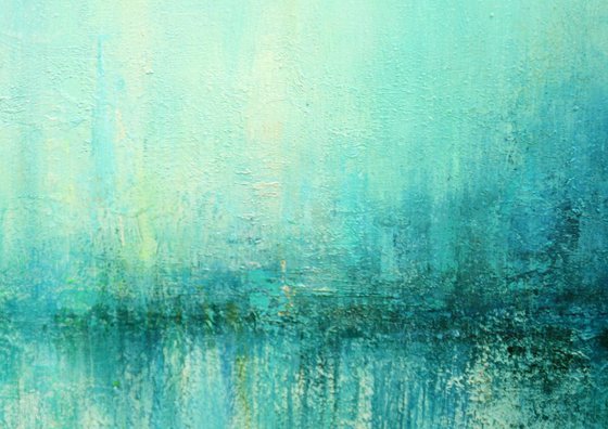 Abstract Turquoise Landscape