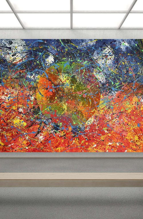 Universe Red Colors by Juan Jose Garay