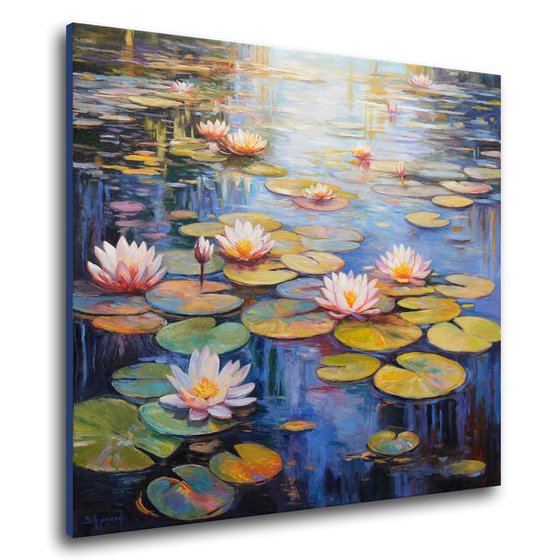 Water Lily Pond Reflections