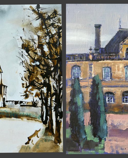 Landscape: Castles of France by Olha Laptieva