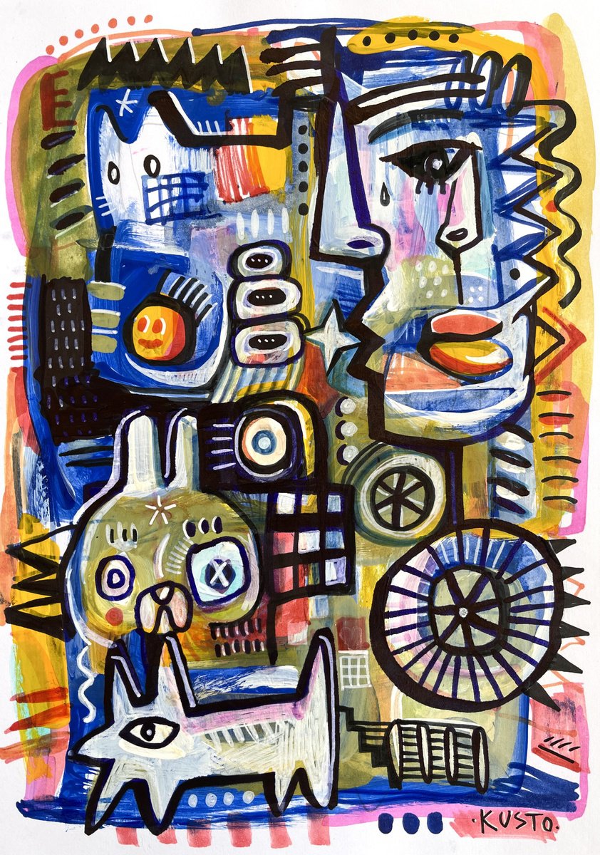 Impressionistic Ink Drawing , Adventure By Daria Kusto, 8 X 11, Artwork For Sale On Artfinder