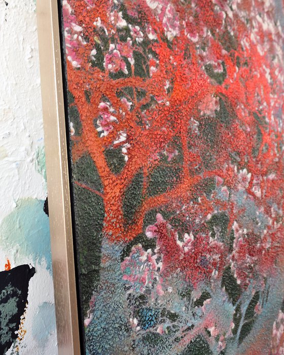 Green &amp; Coral Magnolia