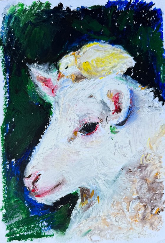Lamb with a Chick