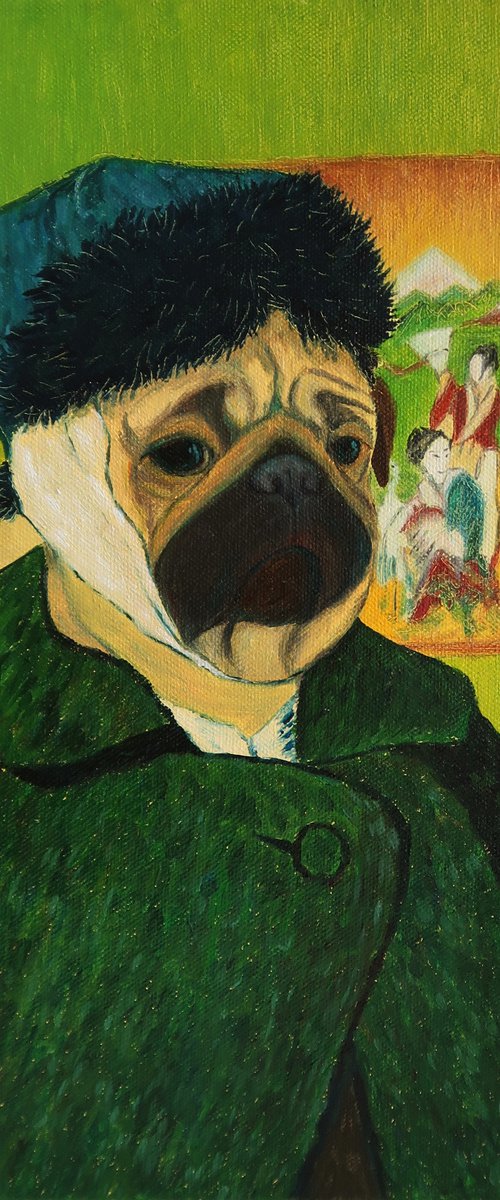 Van pug – Self-portrait with Bandaged Ear by Yuliia Ustymenko