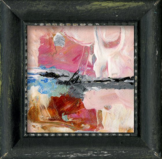 Serenity Abstraction 7 - Framed Abstract Painting by Kathy Morton Stanion