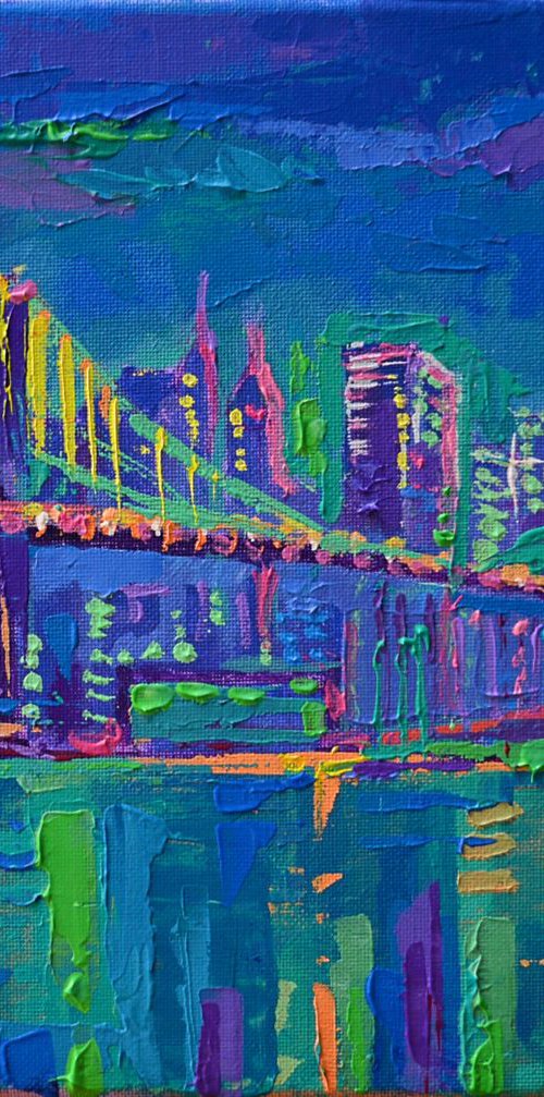 New York City Night Lights by Adriana Dziuba