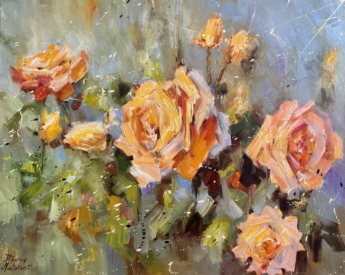 Les roses de jardin by Diana Malivani