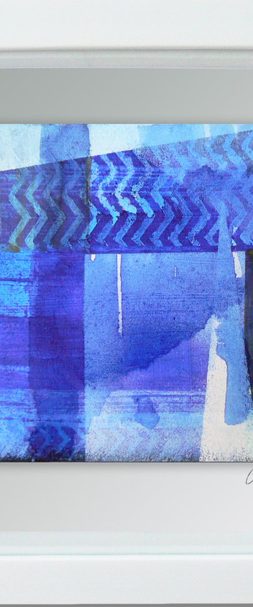 Framed ready to hang original abstract  - Cahier #9 by Carolynne Coulson
