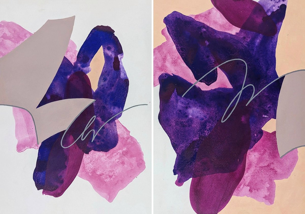 Abstract Acrylic Painting By Smit Khond, 23 X 17", Concede, Original Artwork