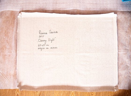 Cherry blossoms under the Milky Way