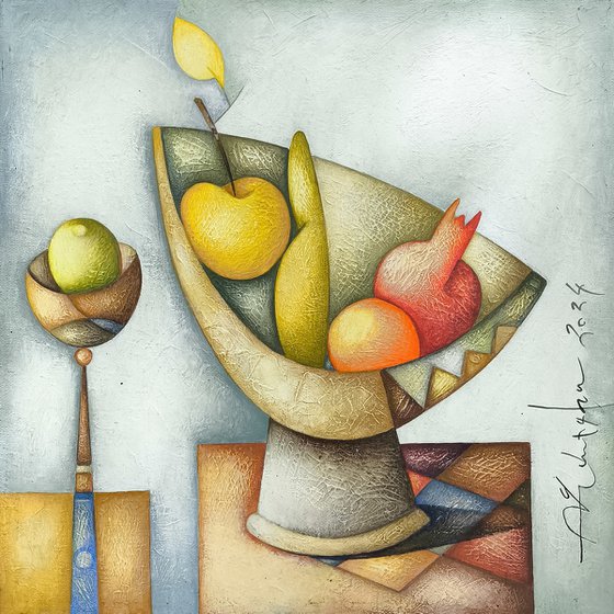 Cubist Fruit Harmony