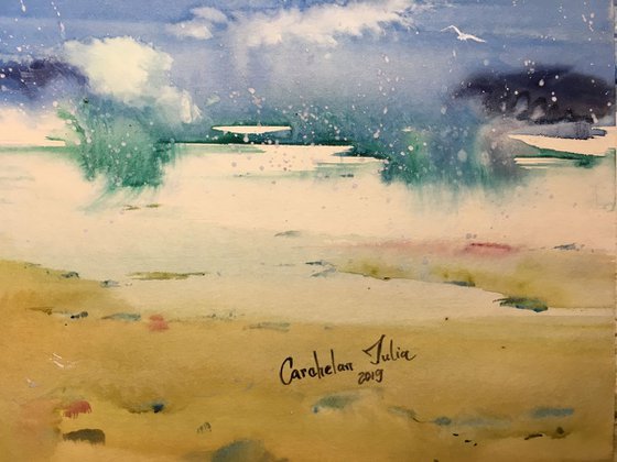 Sold Watercolor "After Storm III”