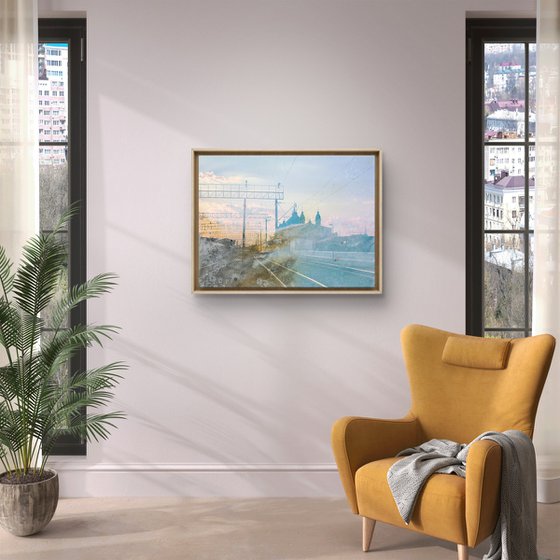 Sunrise sky City scape