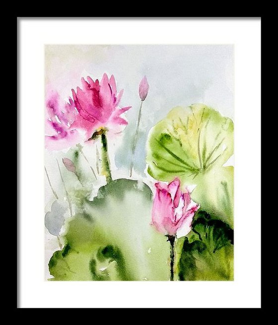 Waterlilies Lotus Painting Limited Edition Print