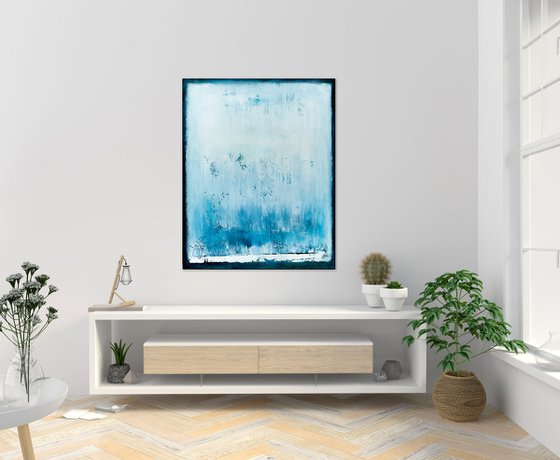 Blue abstract painting OD416
