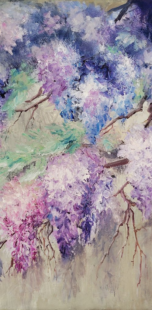Spring Will Come, Wisteria Will Blossom Again by Oksana Siciliana