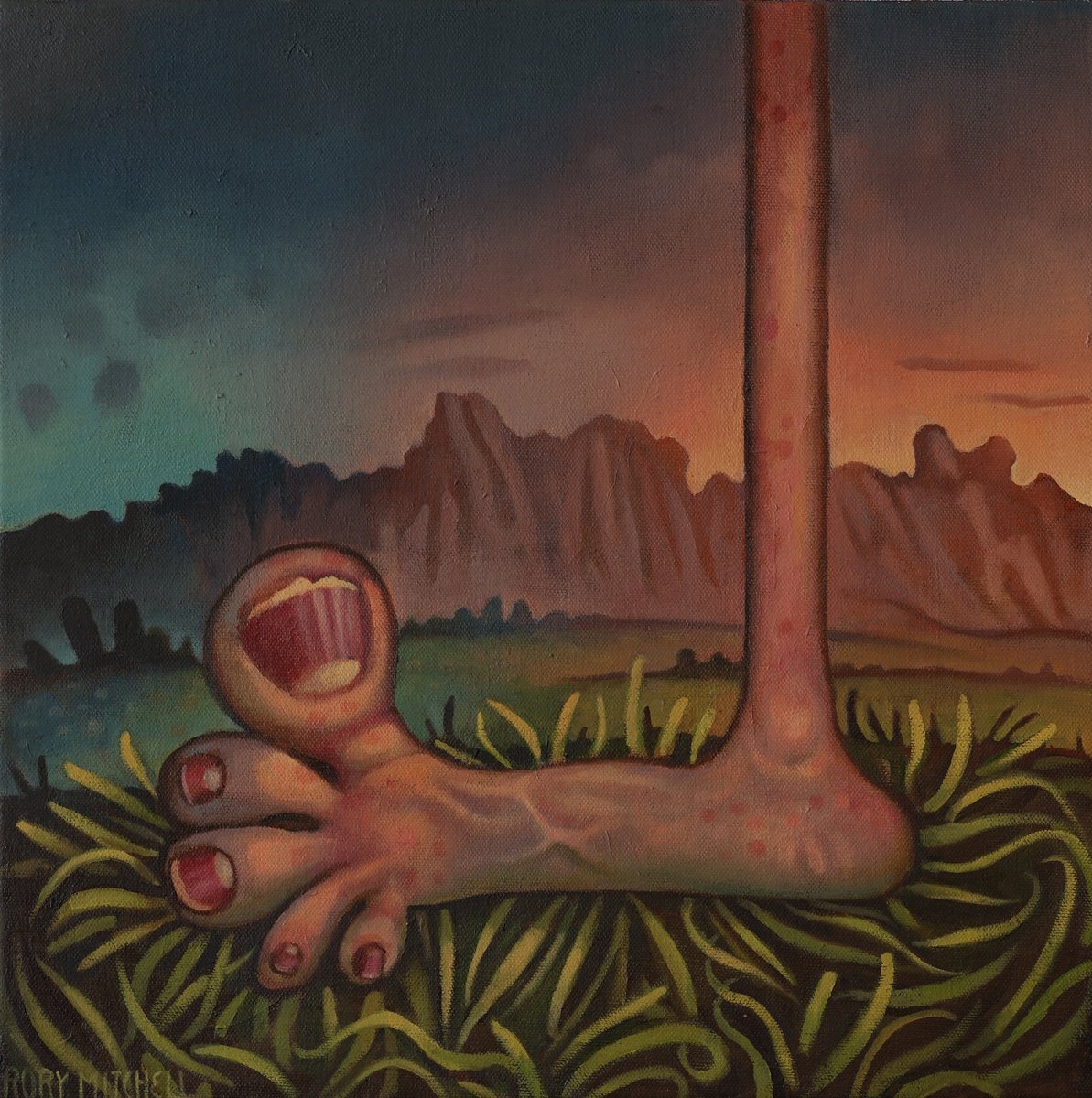 Expressive Oil Painting , The Step By Rory Mitchell, 16 X 16, Artwork For Sale On Artfinder
