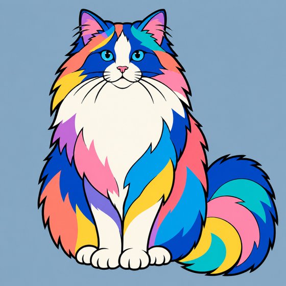 Colorful Ragdoll Cat #19
