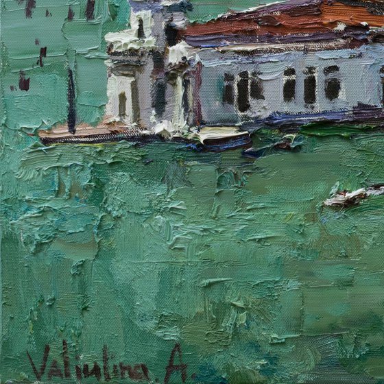 Italian landscape. Venice- Original impasto landscape painting