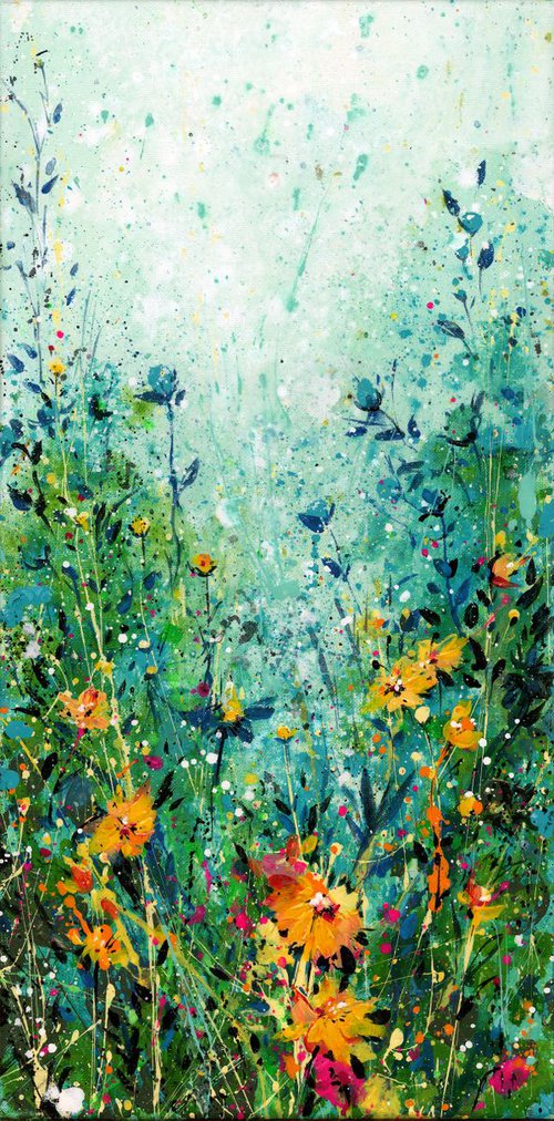 Mystic Meadow - Floral art by Kathy Morton Stanion by Kathy Morton Stanion