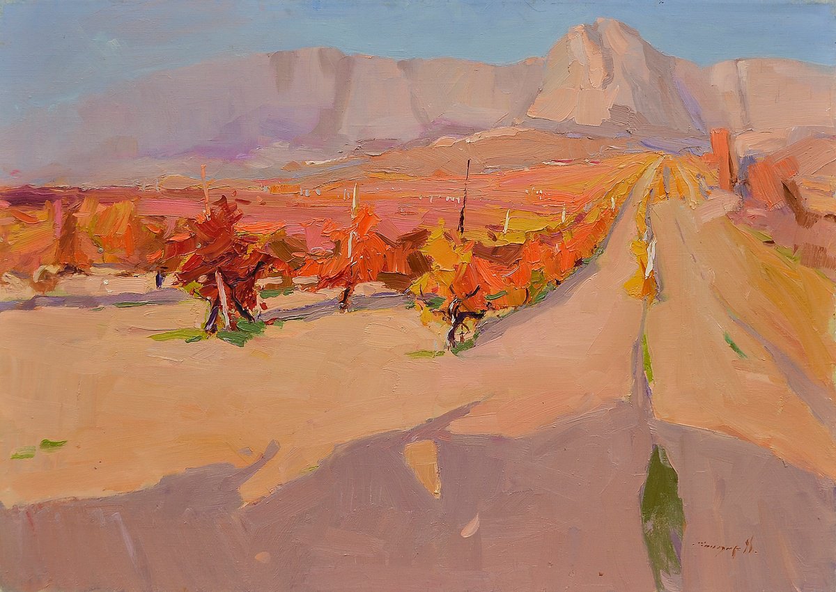 Crimean Vineyards By Alexander Shandor, 35 X 28, Artwork For Sale On Artfinder