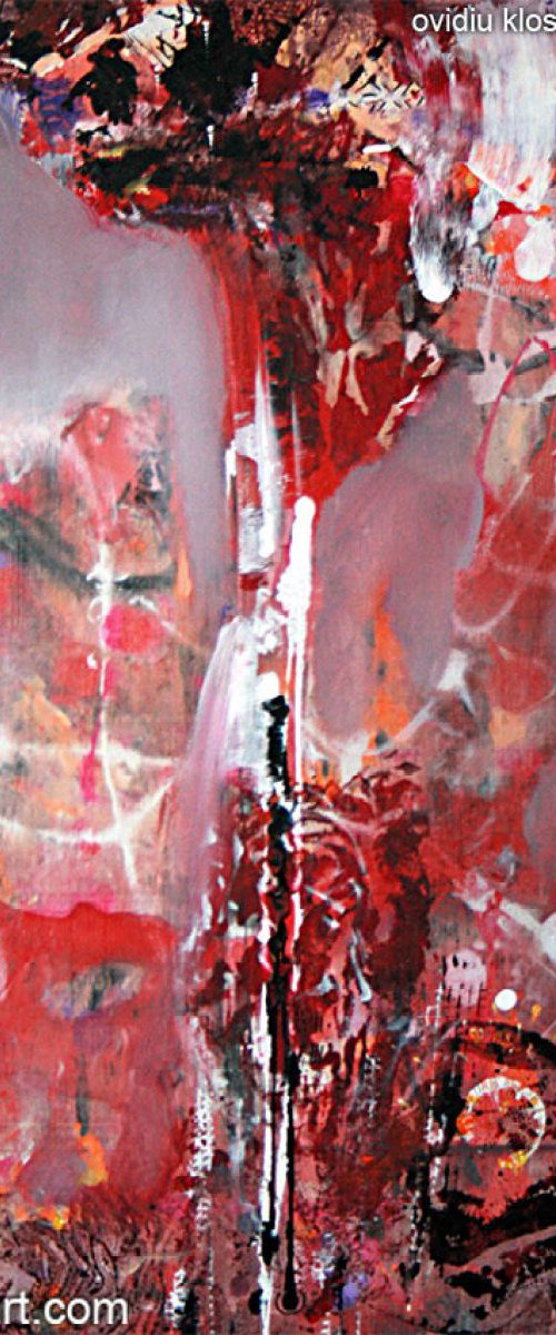 ORIGINAL KLOSKA ECLECTIC BIZZARE WAY TO PAINT STILL LIFE FLOWERS OF TIME by Kloska Ovidiu