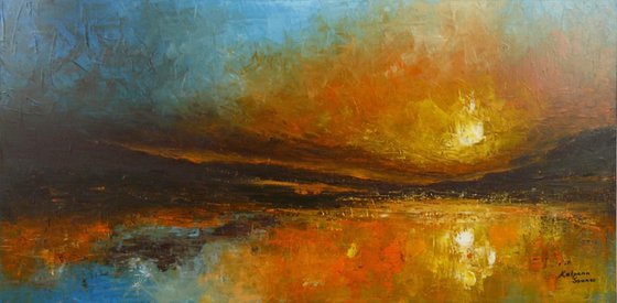 Brilliant Shore  (Large Seascape, 120x60cm)