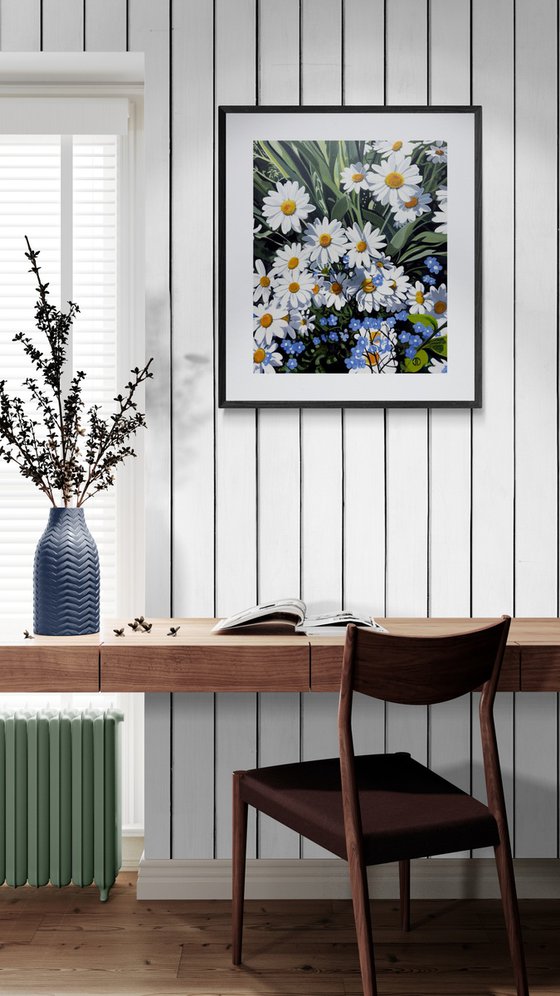 Daisies And Forget Me Nots