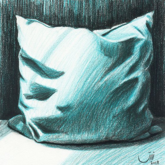 No.123, A Turquoise Cushion