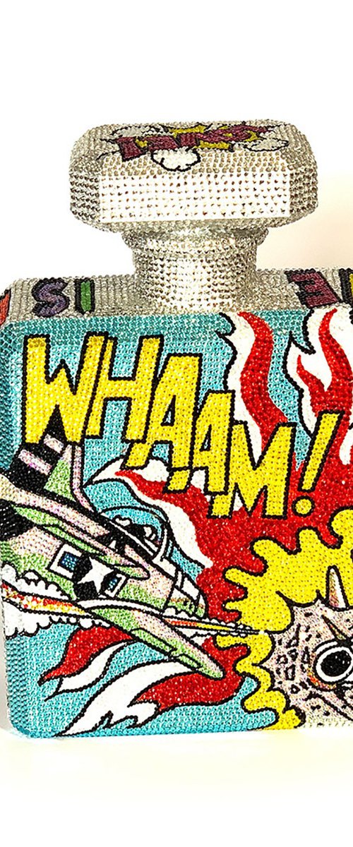 Hope Whaam - Swarovski Crystals Sculpture by Gardani Art