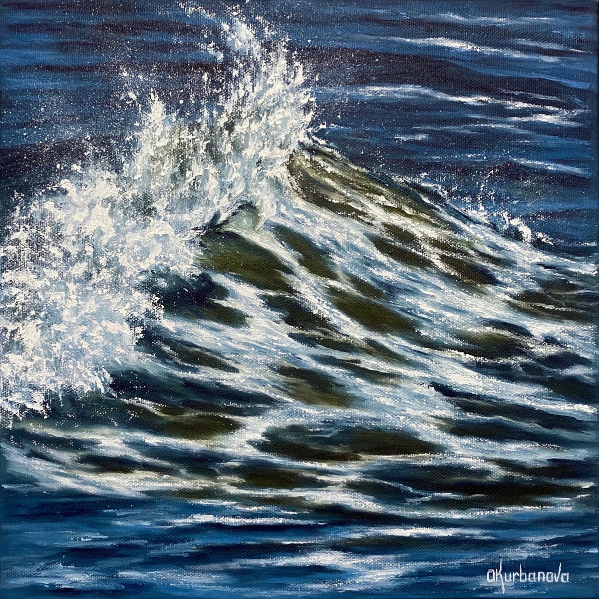 Splashing wave by Olga Kurbanova