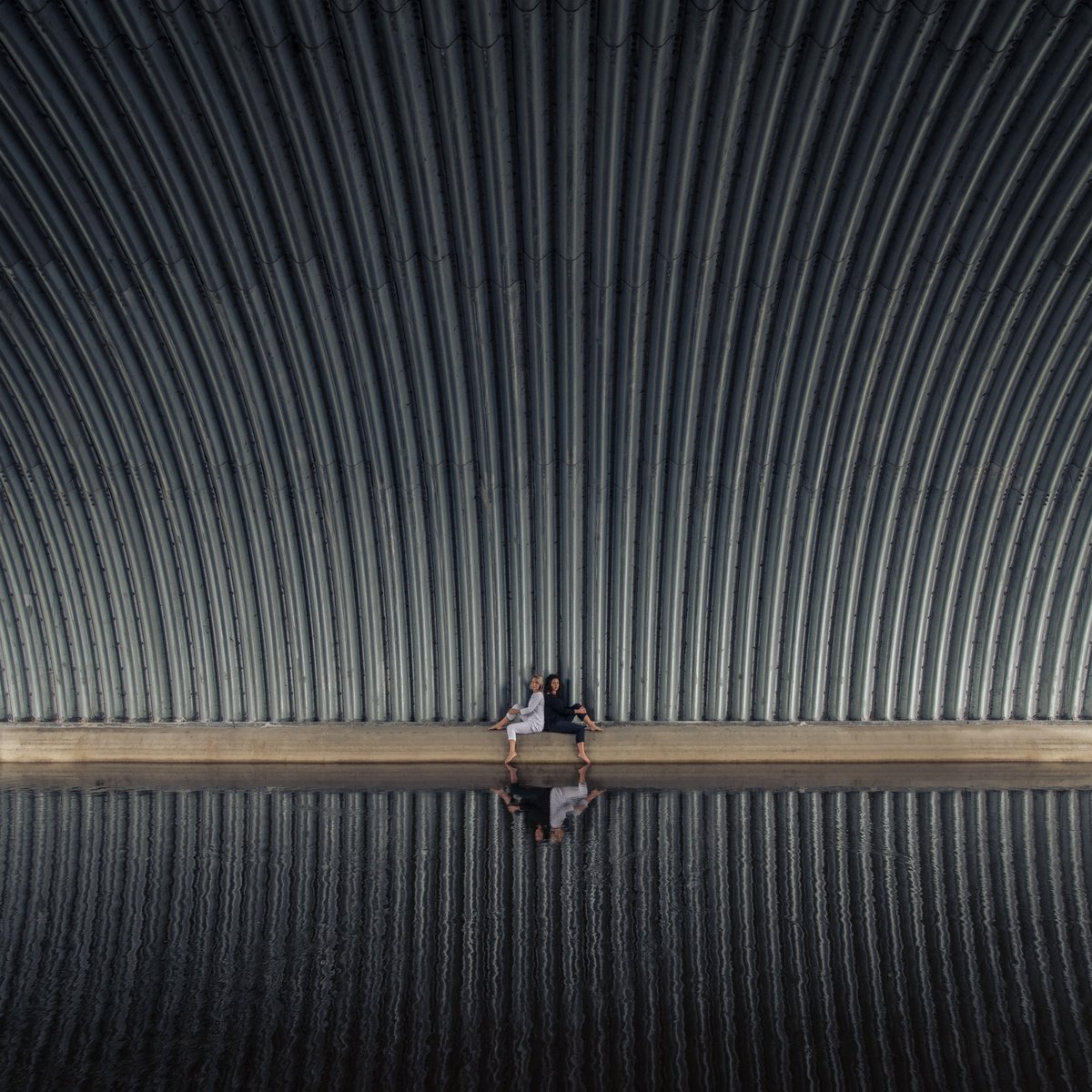 Surrealistic Portrait Photograph By Kachna Lipa, 28 X 28", Opposites, Original Artwork